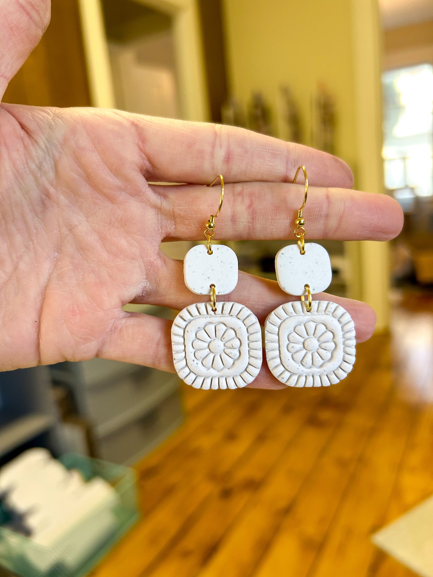 Flower Tile Dangles