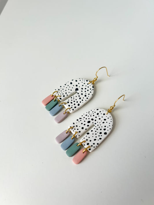 Muted Rainbow Dalmatian Arches