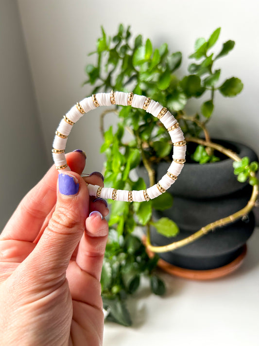 White and Gold Bracelet