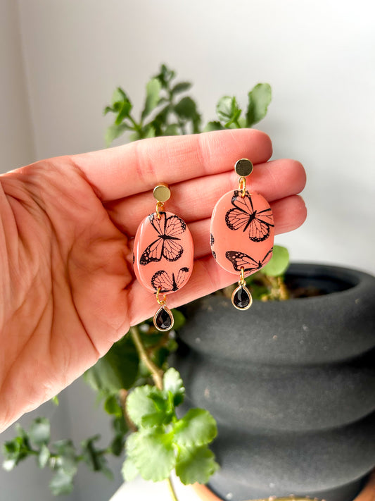 Butterfly Oval Dangles