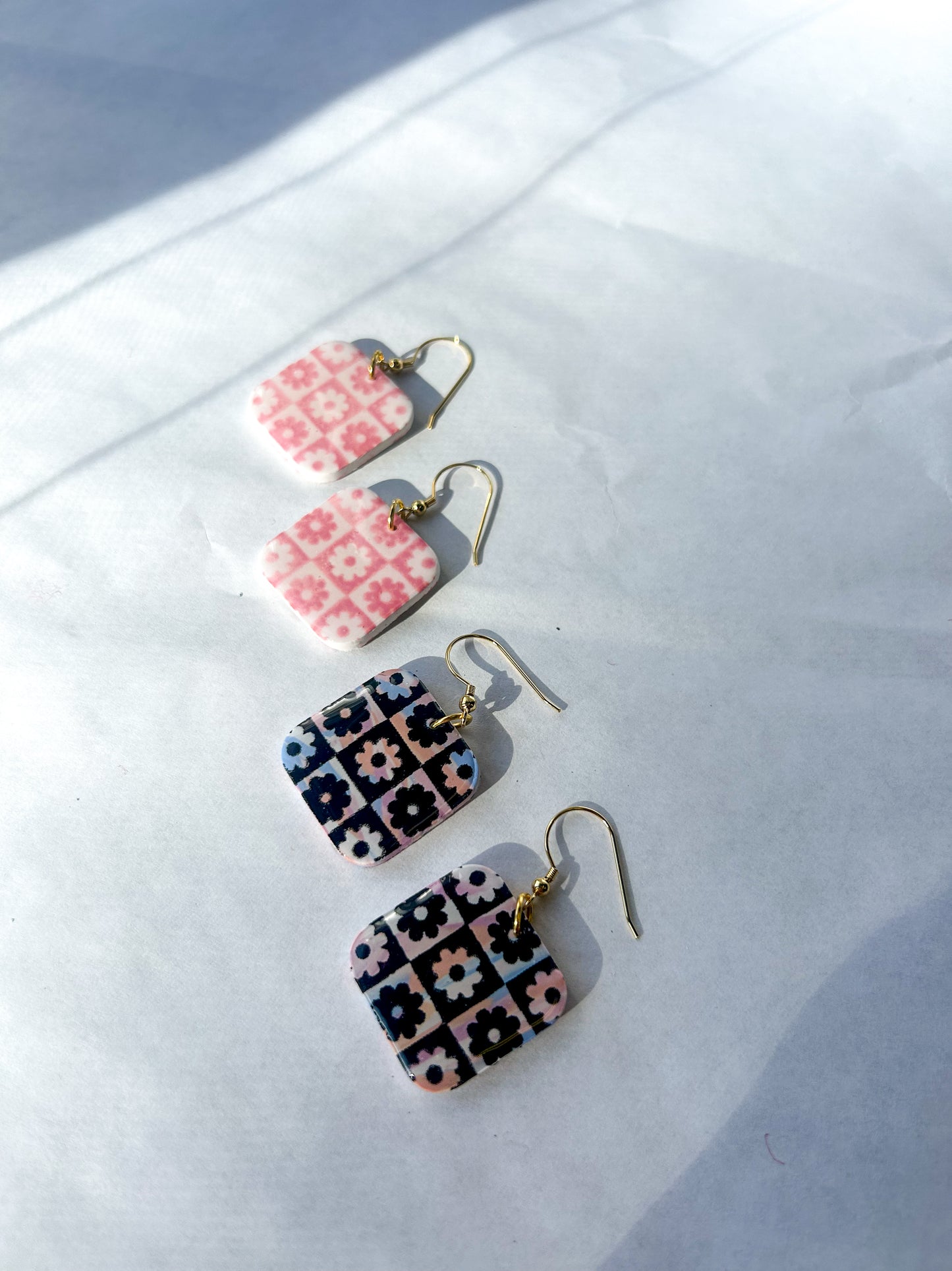 Flower Checker Dangles