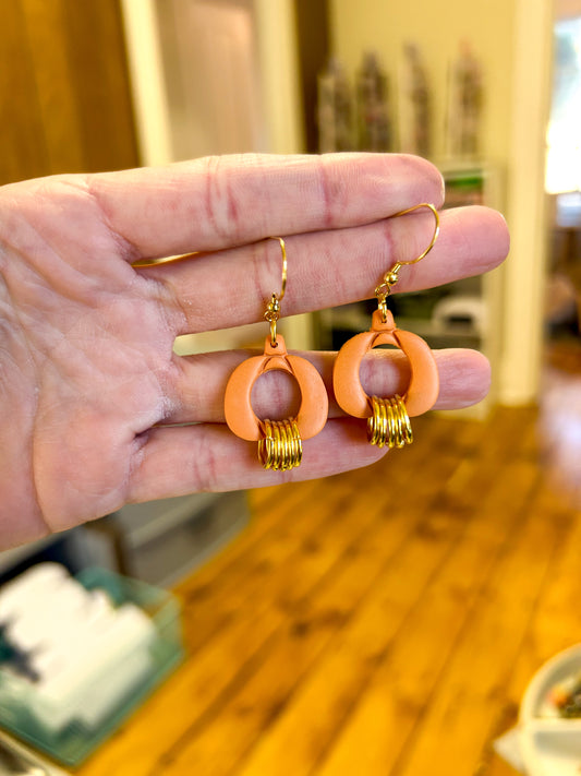 Pumpkin Ring Dangles
