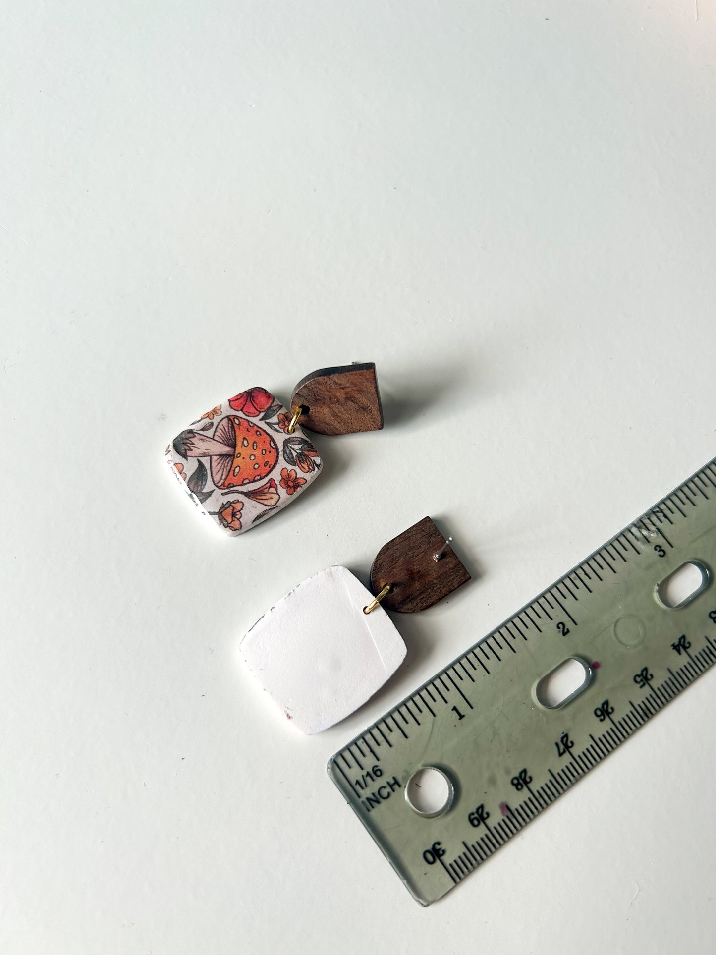 Mushroom Pattern Square Dangles