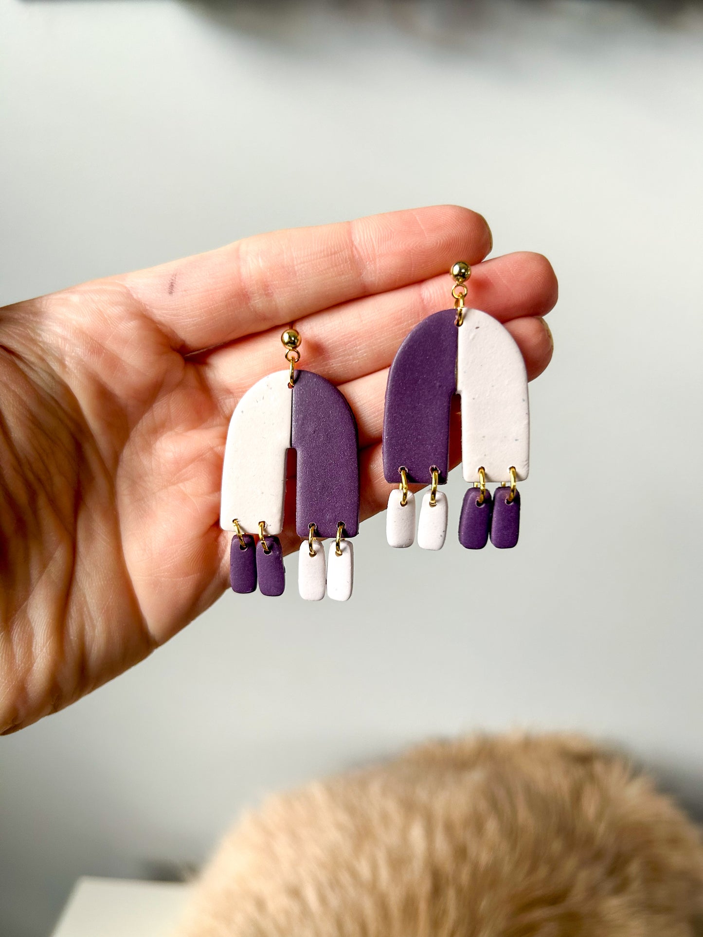 Colorblock Arch Dangles