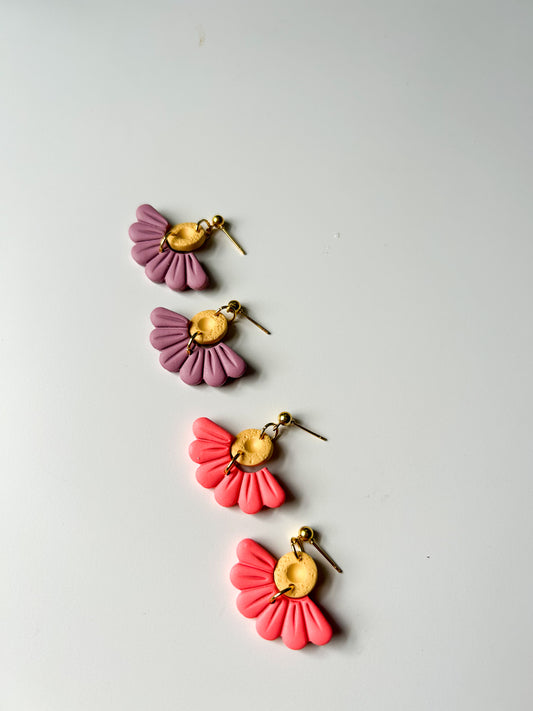 Daisy Scallop Dangles