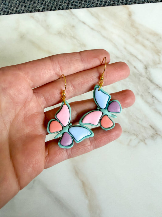Butterfly Inlay Dangles