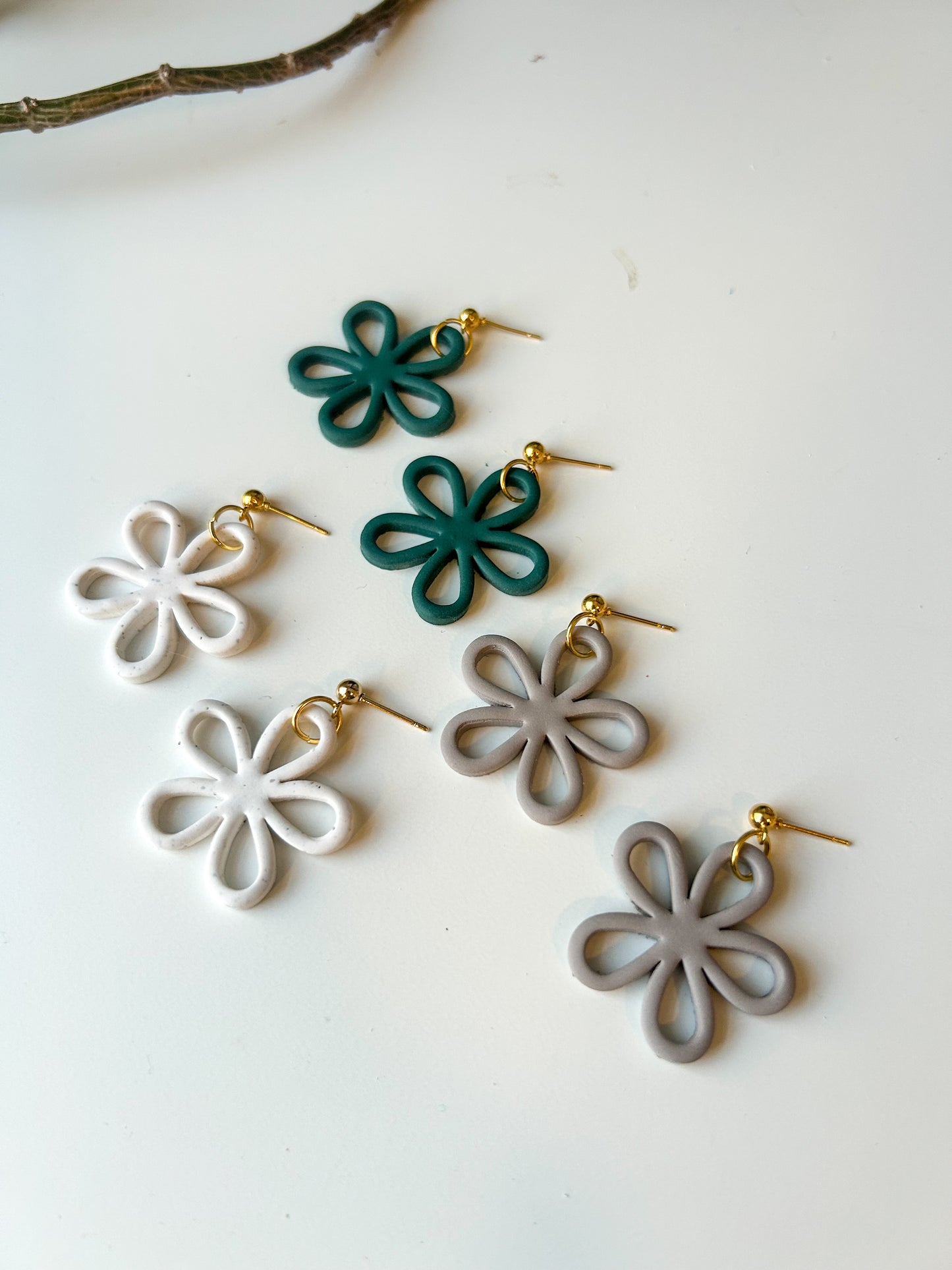 Hollow Flower Cutout Dangles