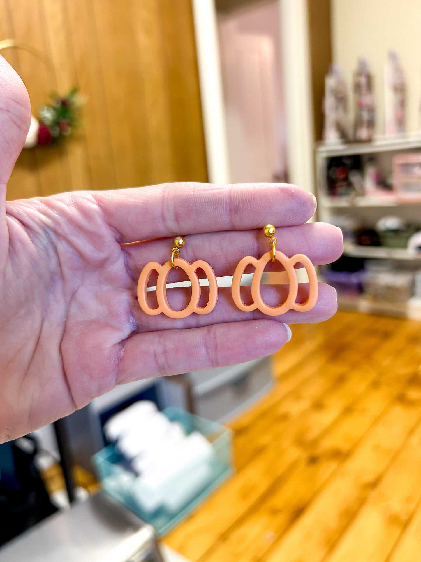 Hollow Pumpkin Dangles