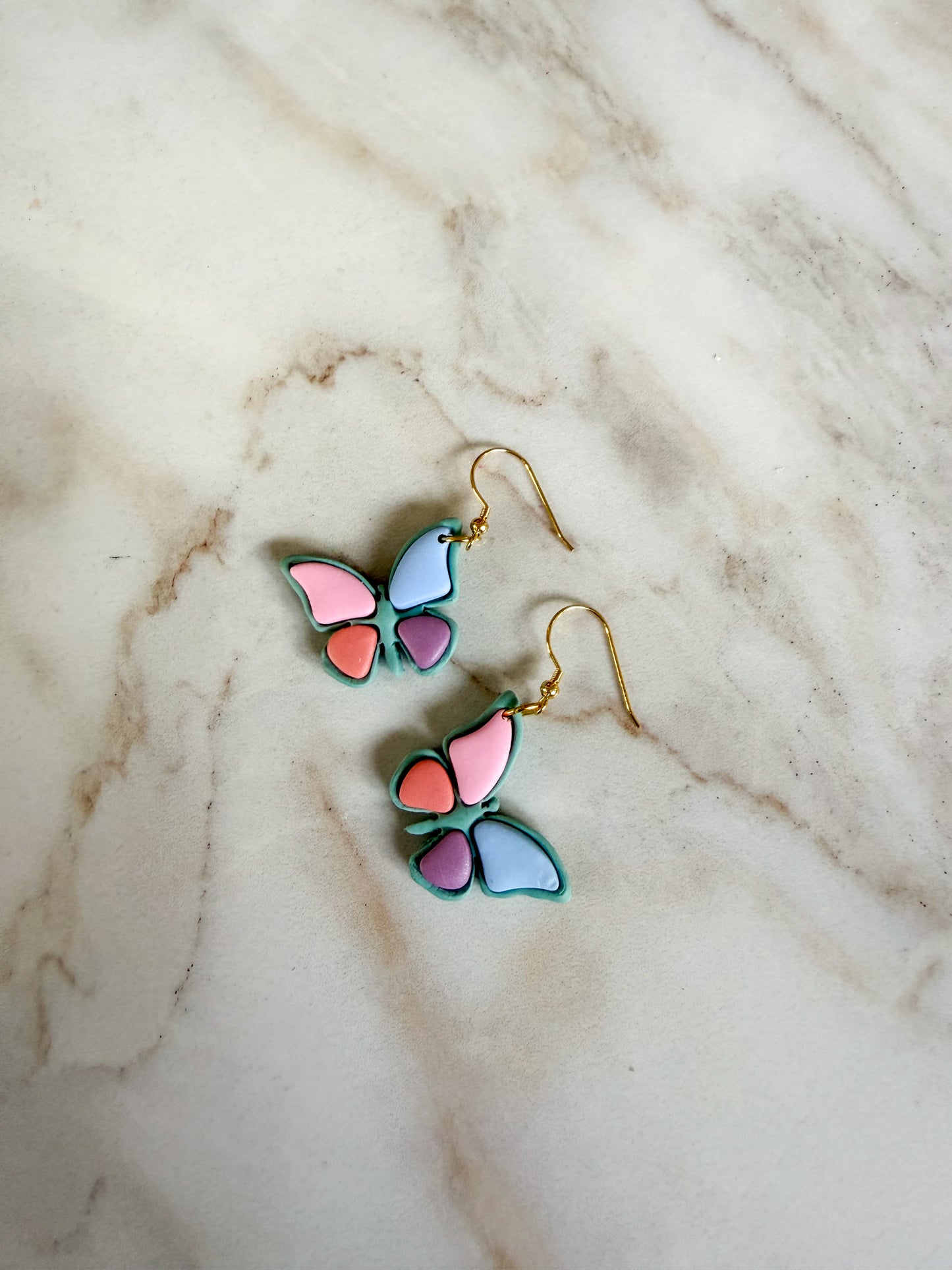 Butterfly Inlay Dangles