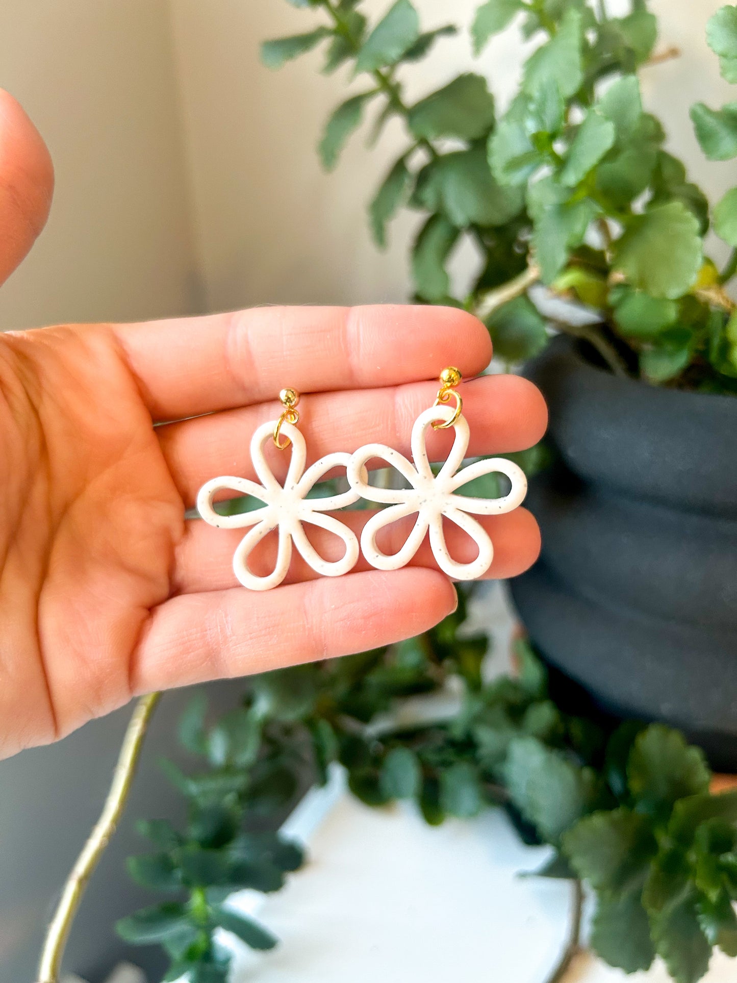 Hollow Flower Cutout Dangles