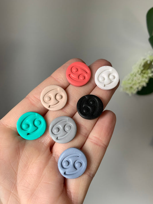 Zodiac Studs- All signs available, multiple color choices